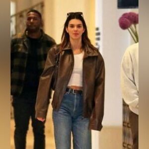 100% Leather Dean Brown Jacket by The Jacket Maker